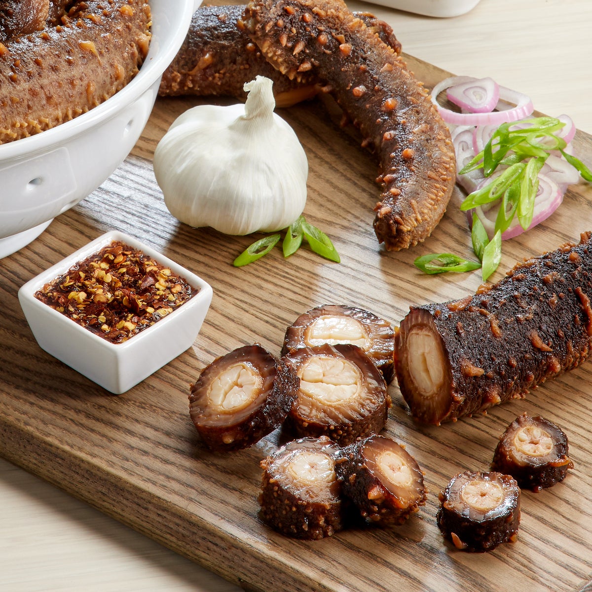 Flash frozen Wild Alaska cooked sea cucumber