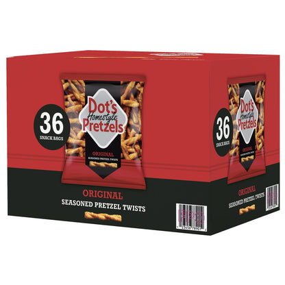 Dot's Original seasoned pretzel twists 36-count box