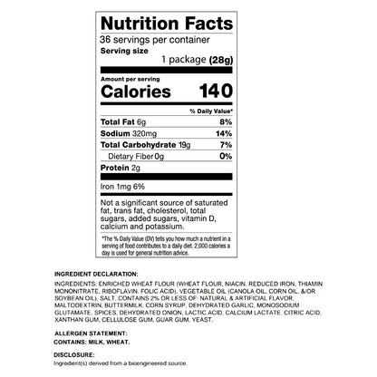 Single-serve 1 oz bags of Dot's Homestyle Pretzels