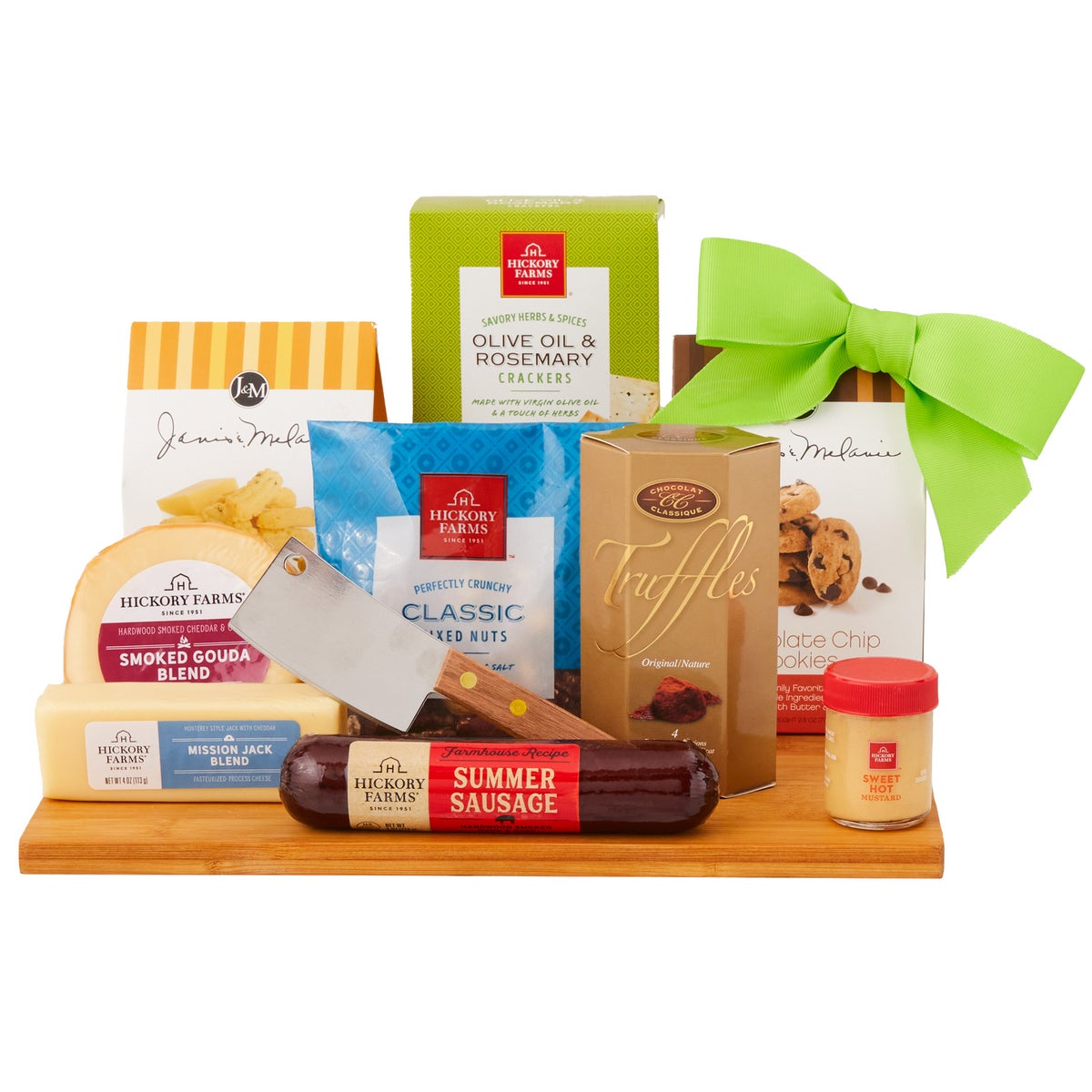 Hickory Farms charcuterie board gift set assortment