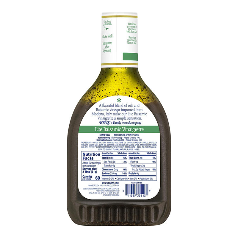 32 fl oz balsamic vinaigrette salad dressing
