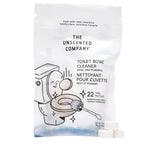 Unscented toilet bowl cleaner tabs in bulk pack