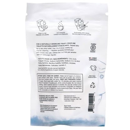 The Unscented Company bathroom cleaning tabs packaging