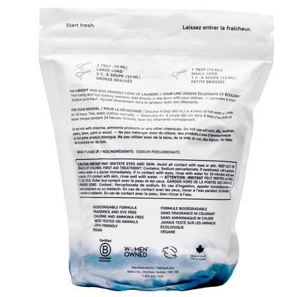 Three-bag laundry whitener set for everyday wash care