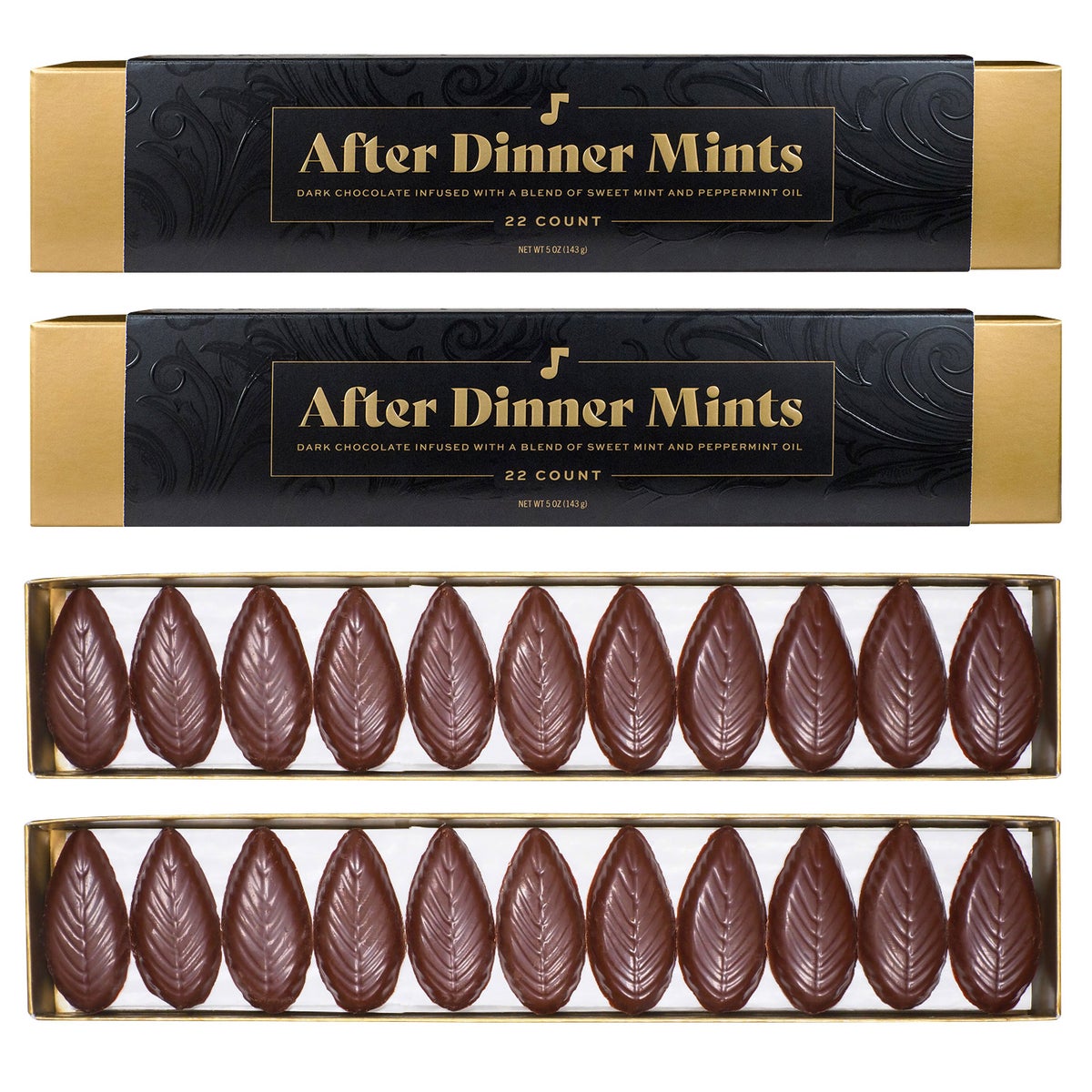 A'Cappella after dinner mints 2-pack box