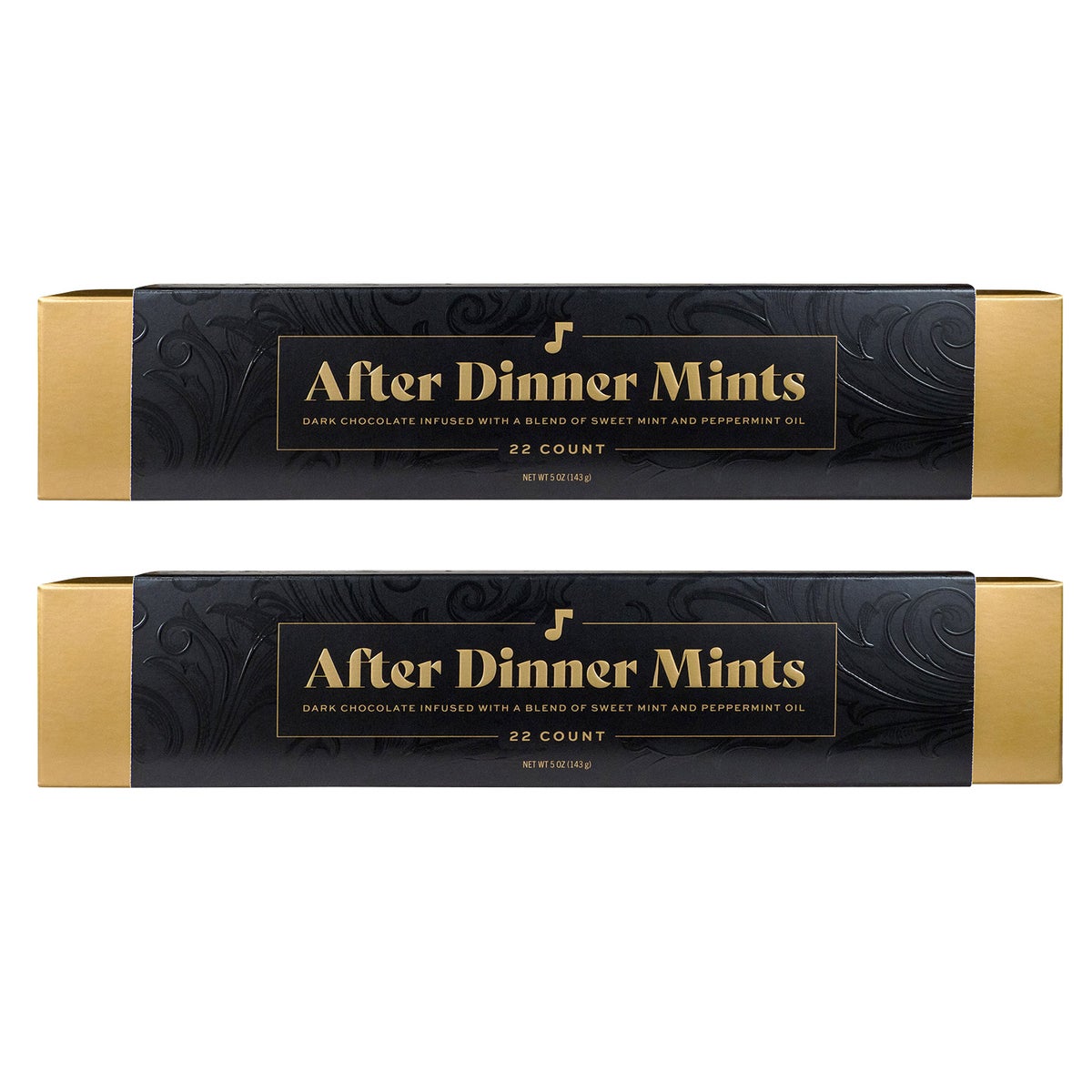 A'Cappella dark chocolate mint candy packaging