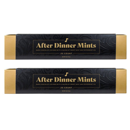 A'Cappella dark chocolate mint candy packaging