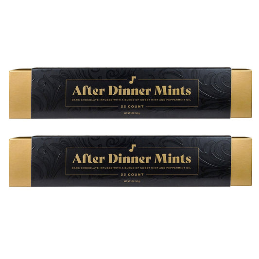A'Cappella dark chocolate mint candy packaging