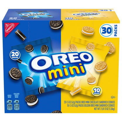 OREO mini sandwich cookies variety pack 30 count