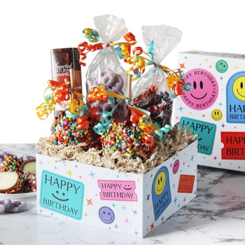 Mrs. Prindables birthday caramel apple confections box