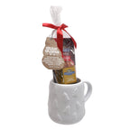 Holiday-tree mug with Ghirardelli cocoa and chocolate