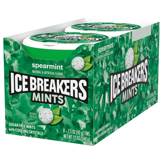 Ice Breakers spearmint sugar-free mints 8-pack