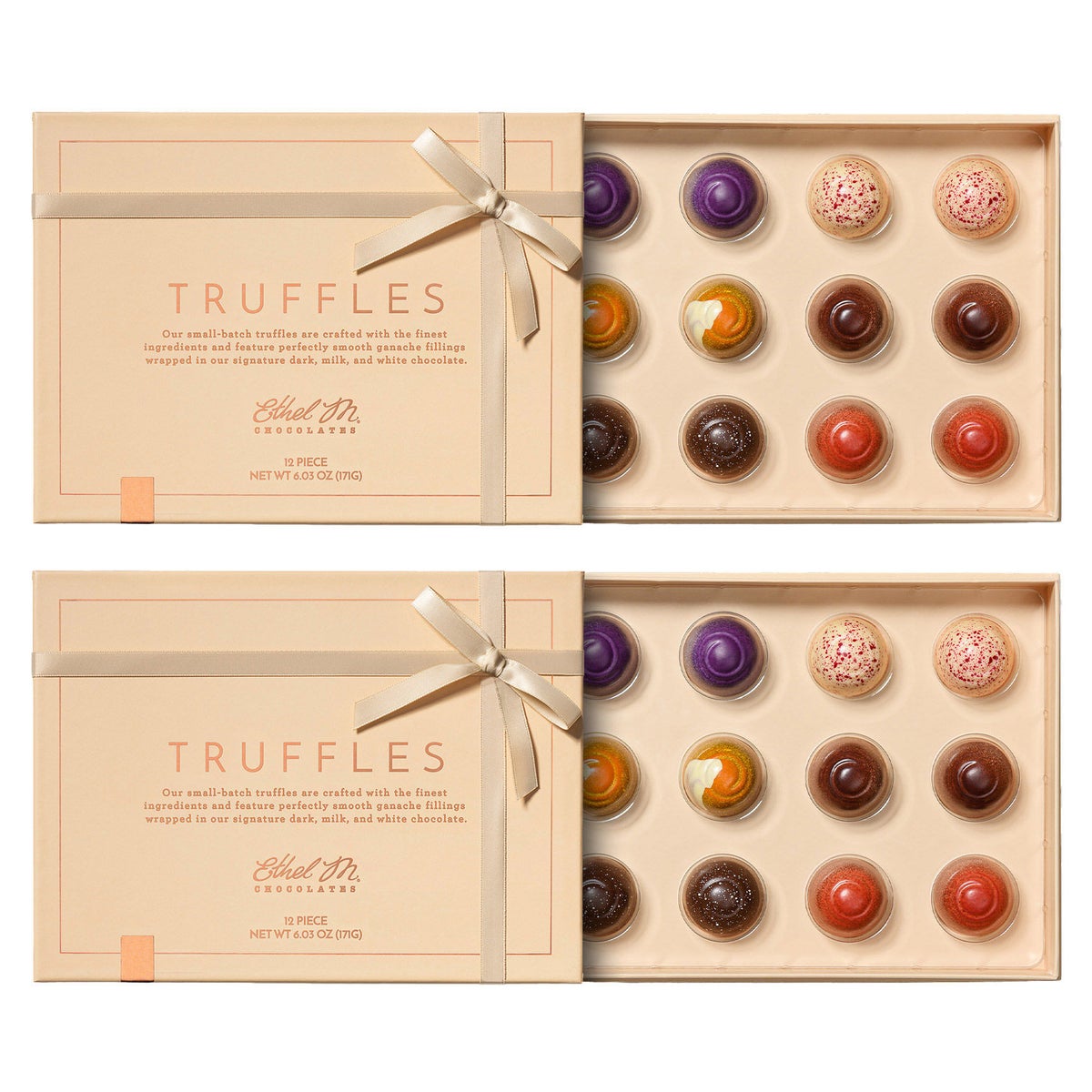 Gourmet chocolate truffle gift box