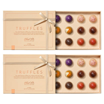 Gourmet chocolate truffle gift box