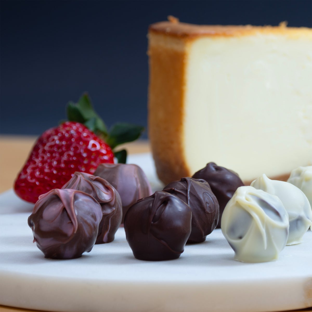 New York cheesecake truffles in A'cappella assortment