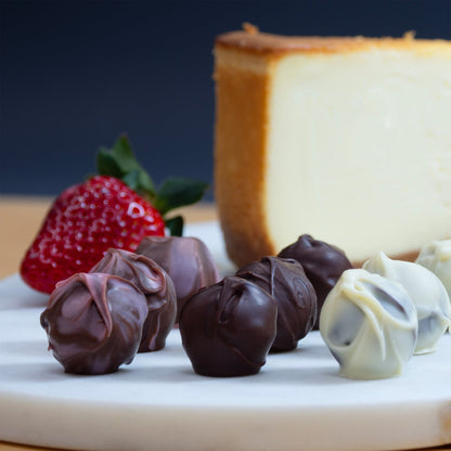 New York cheesecake truffles in A'cappella assortment