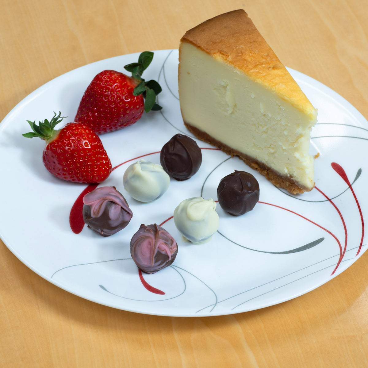 Hand-crafted cheesecake truffle gift box
