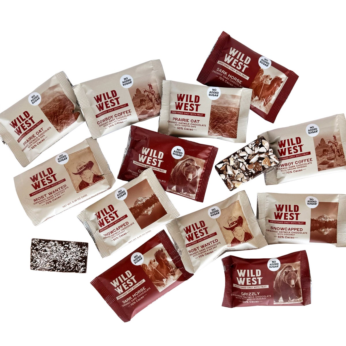 Wild West 50 percent oat milk chocolate pieces