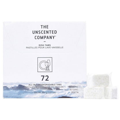 The Unscented Company dishwasher tabs 72-count pack
