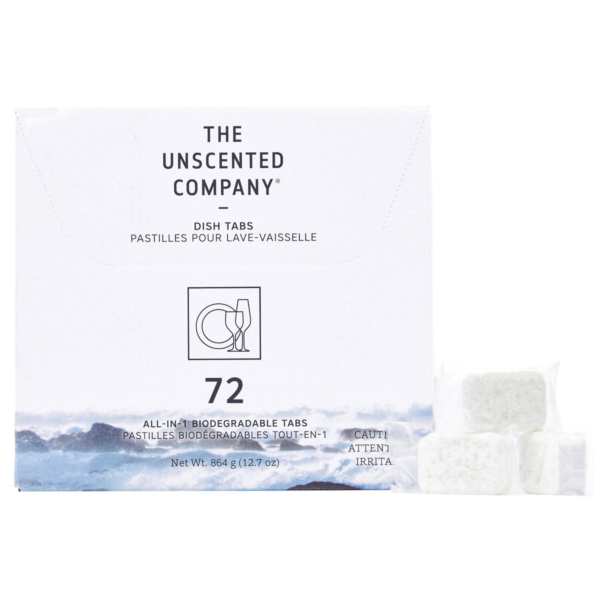 The Unscented Company dishwasher tabs 72-count pack