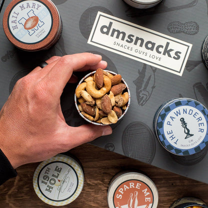 Cinnamon Butter Almonds in premium snack tin