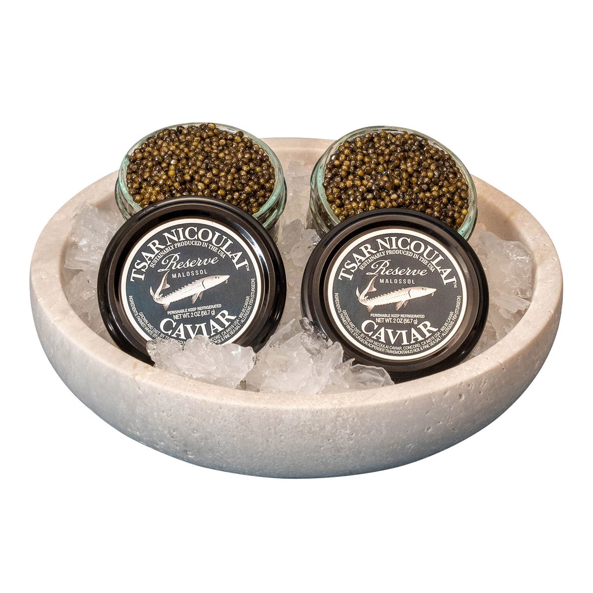Tsar Nicoulai Reserve Caviar 2 oz jar