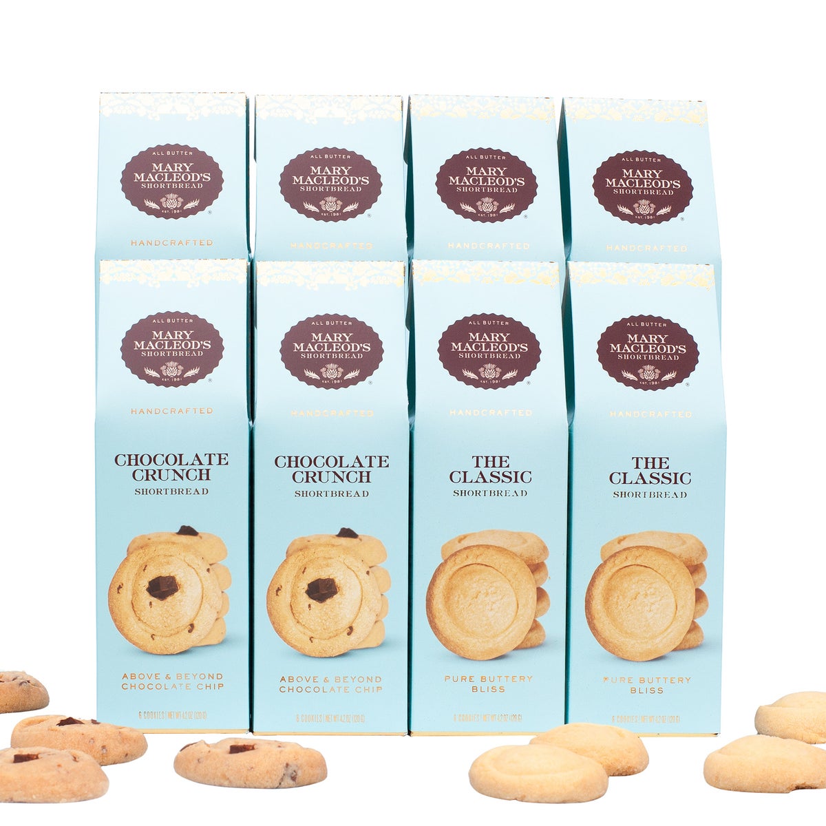 Mary Macleod's mixed shortbread cookies 8-pack assortment
