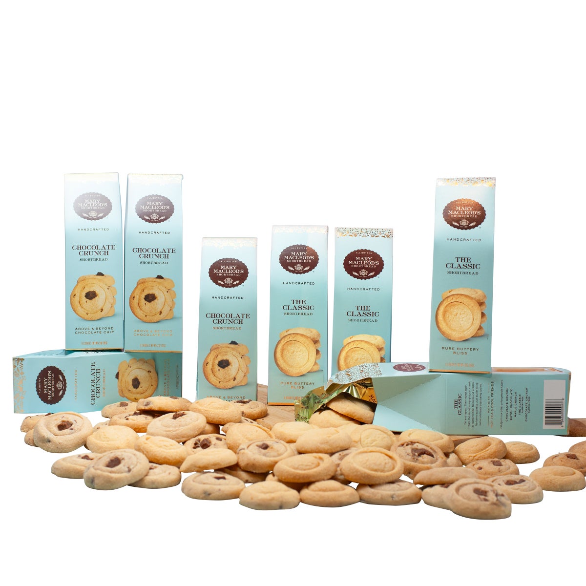 Mary Macleod's shortbread cookie box packaging