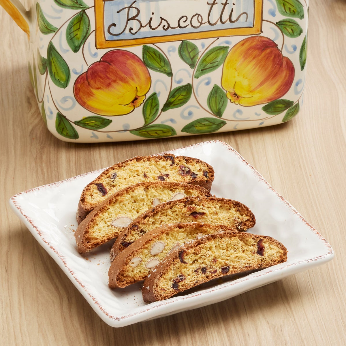 Belli almond and cranberry biscotti gift set