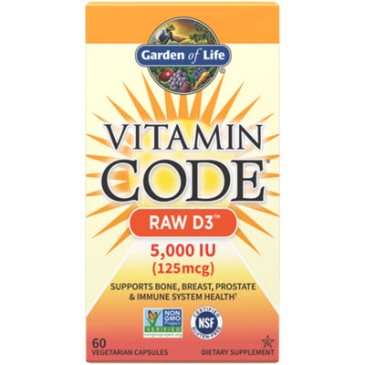 Garden of Life Vitamin Code RAW D3 5,000 IU supplement