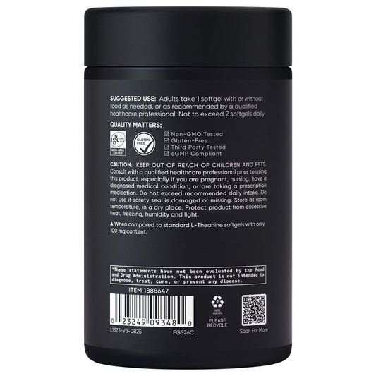 Sports Research Suntheanine 200 mg supplement front label