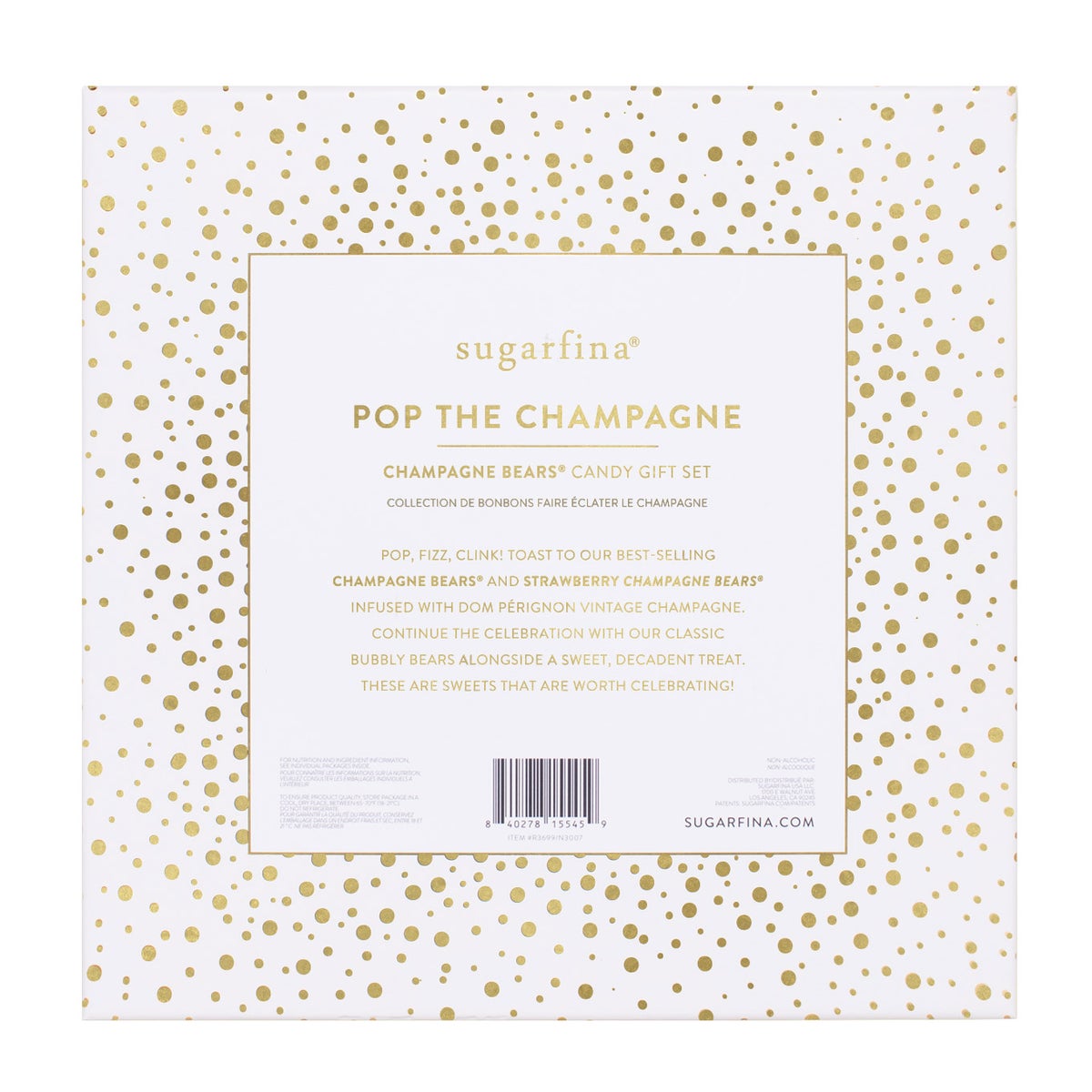 Sugarfina champagne-inspired candy gift boxes