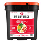 ReadyWise fruit and vegetable bucket with 104 servings
