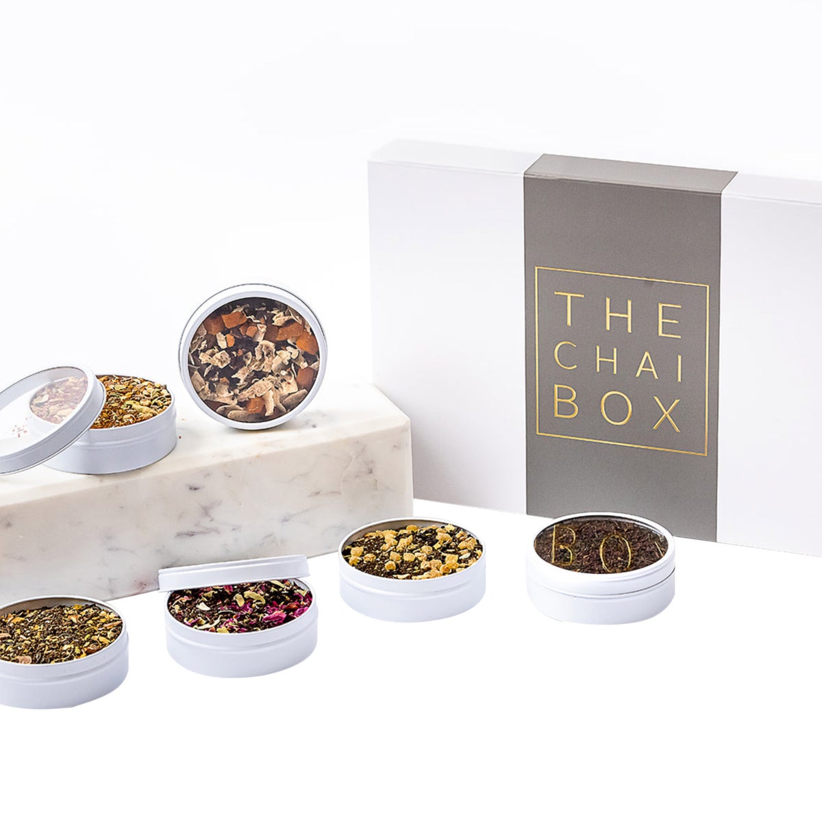 Loose leaf chai sampler gift set by The Chai Box