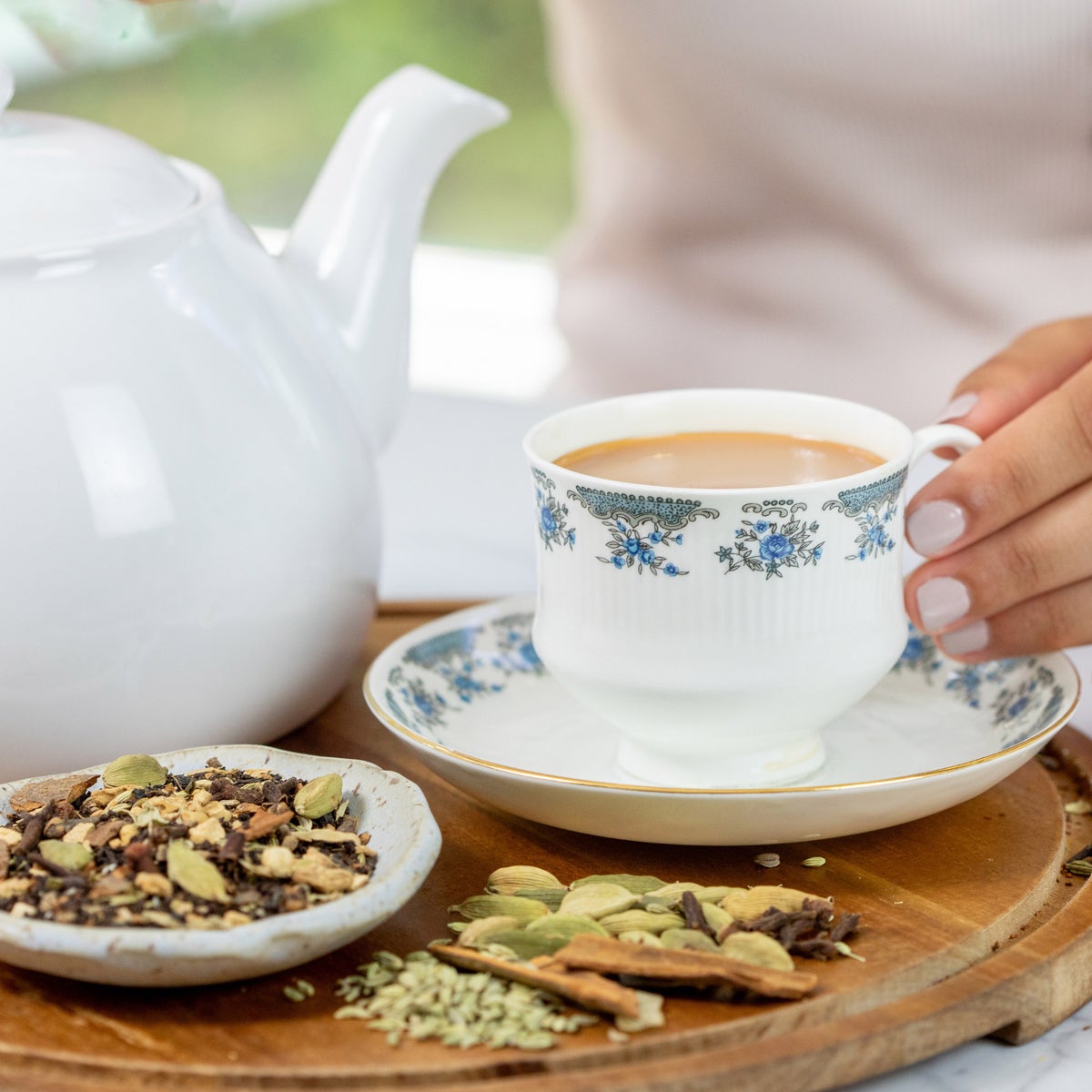 Assorted chai tea pouches in sampler collection