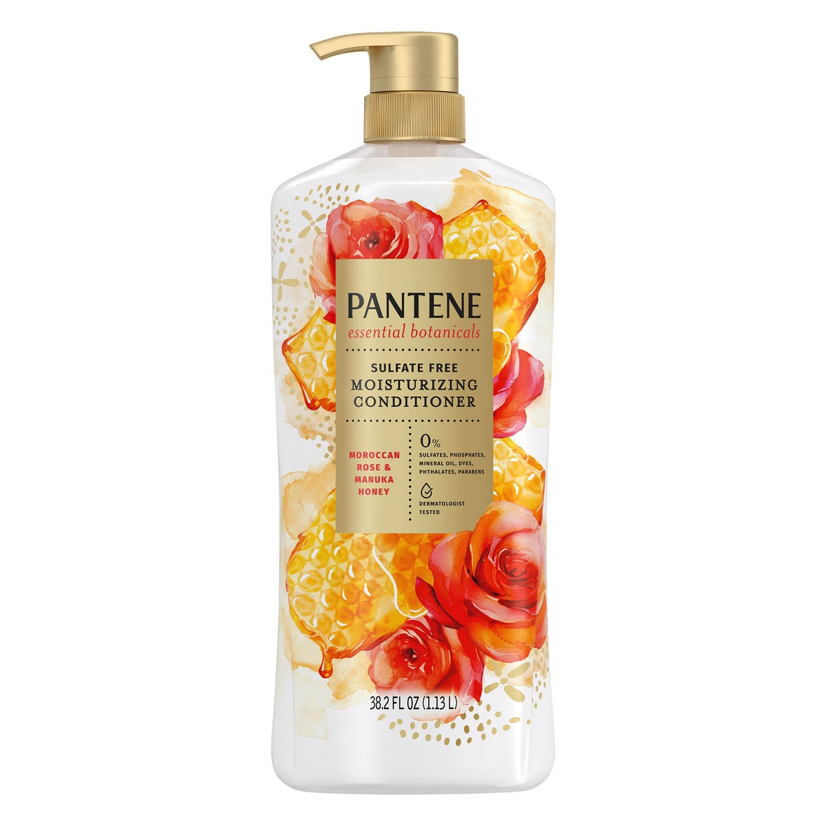 Pantene Essential Botanicals Moroccan Rose and Manuka Honey Conditioner bottle