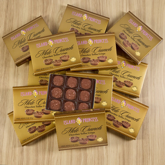 Island Princess Mele Crunch chocolate toffee crisps 12-pack