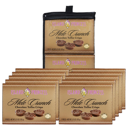 Milk chocolate toffee crisps made in Hawaii