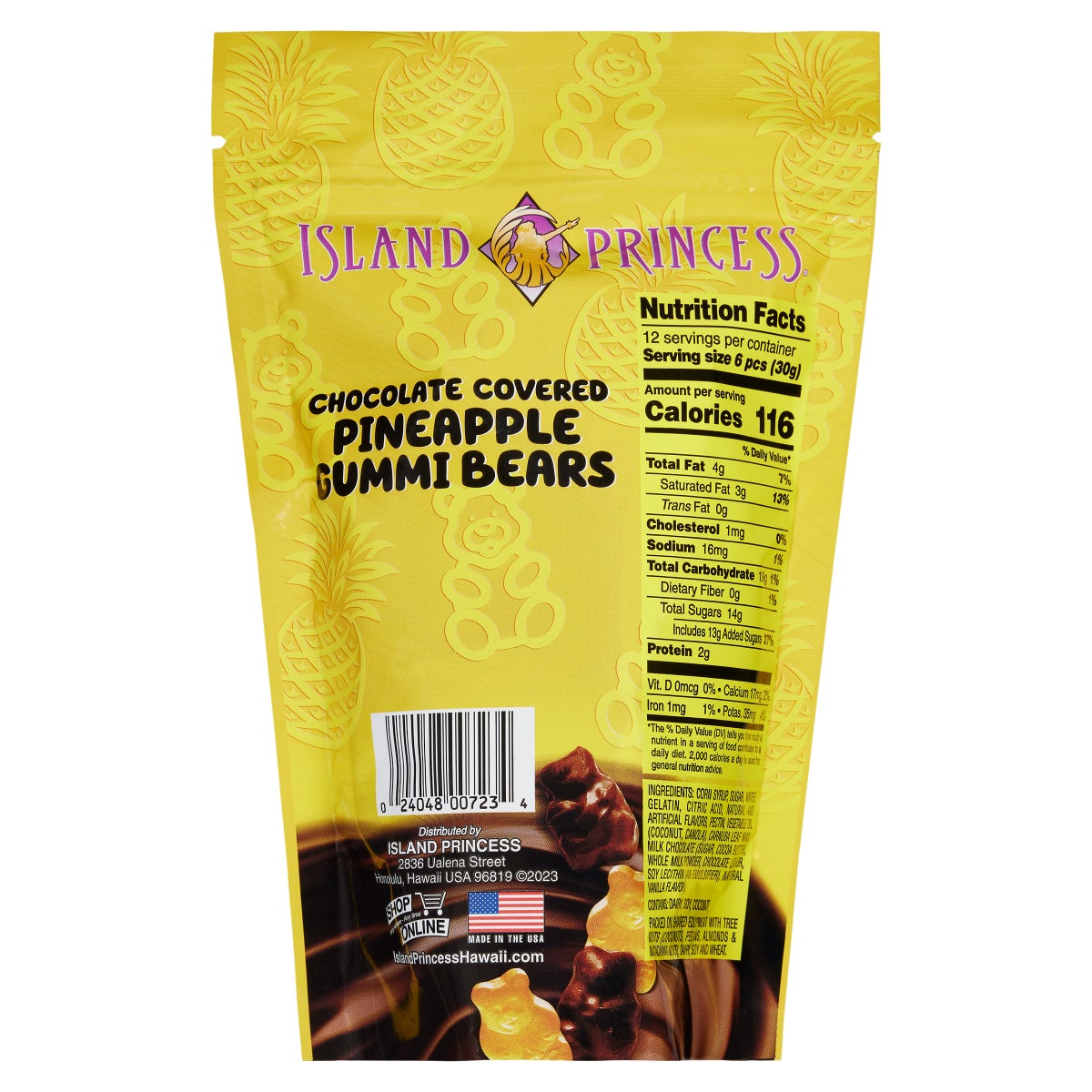 Island Princess holiday chocolate gift basket