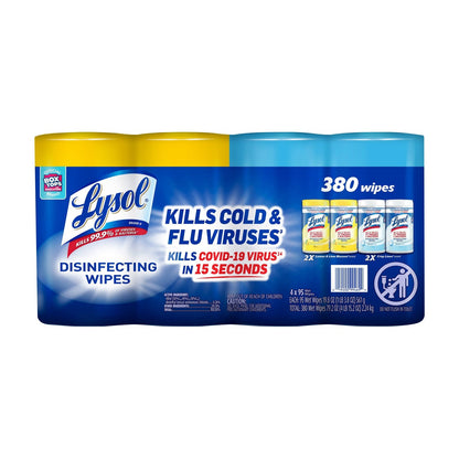 Lysol disinfecting wipes variety pack 4-count