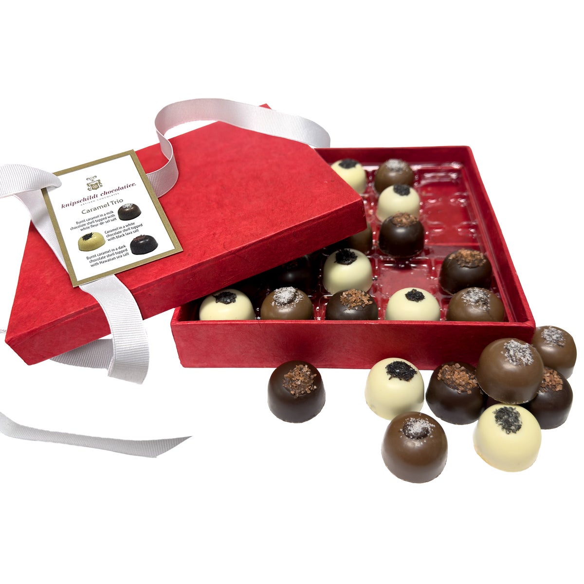 Knipschildt caramel chocolate trio assorted box