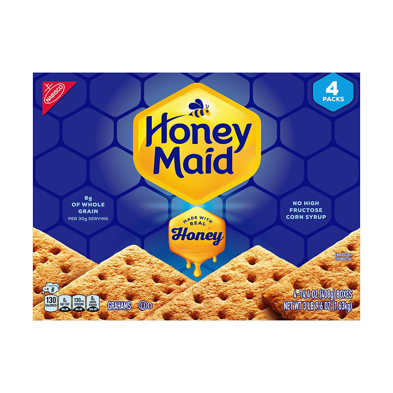 Lightly sweet honey graham crackers stack