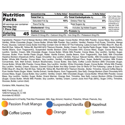Mae Fine Foods bonbon close-up assortment