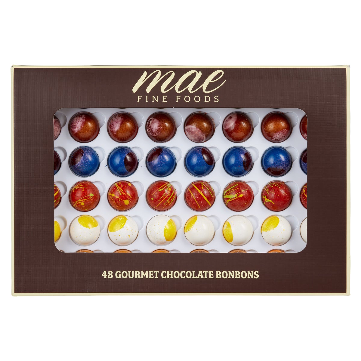 Assorted Mae Fine Foods chocolate bonbons