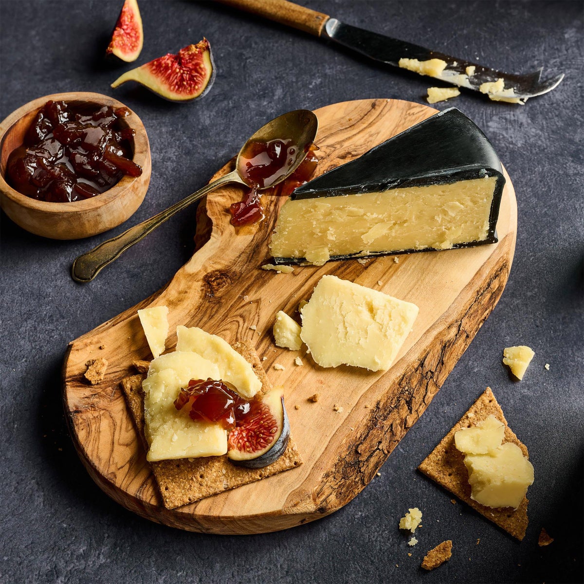 Cow's milk cheddar cheese wheel by Snowdonia