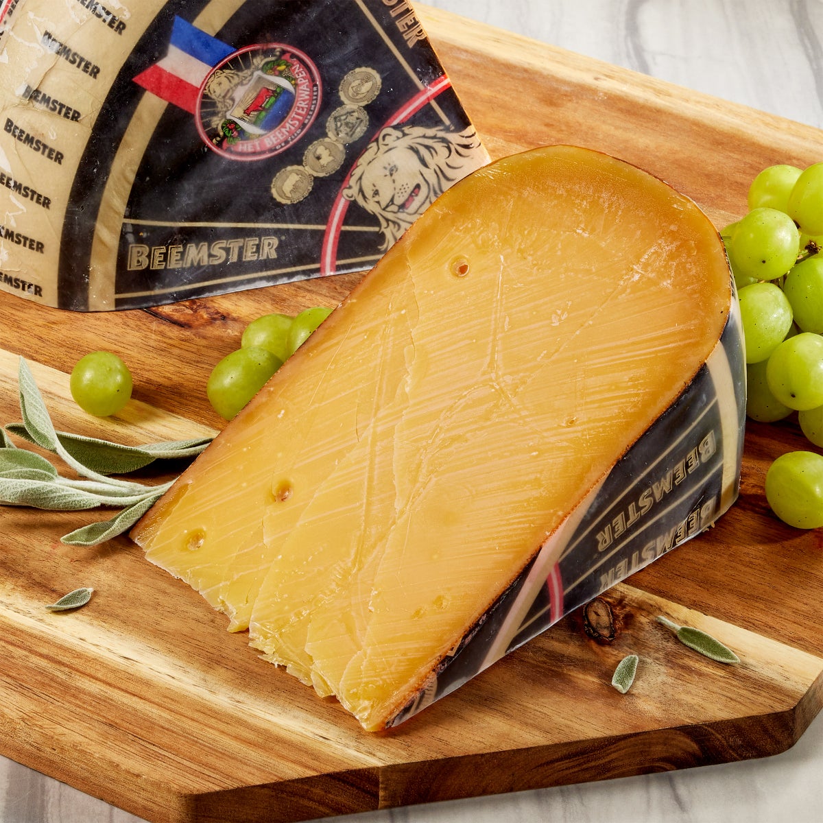 Beemster aged 18 month cheese quarter wheel