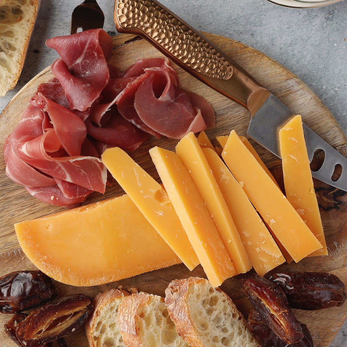 Premium aged Beemster cheese for serving