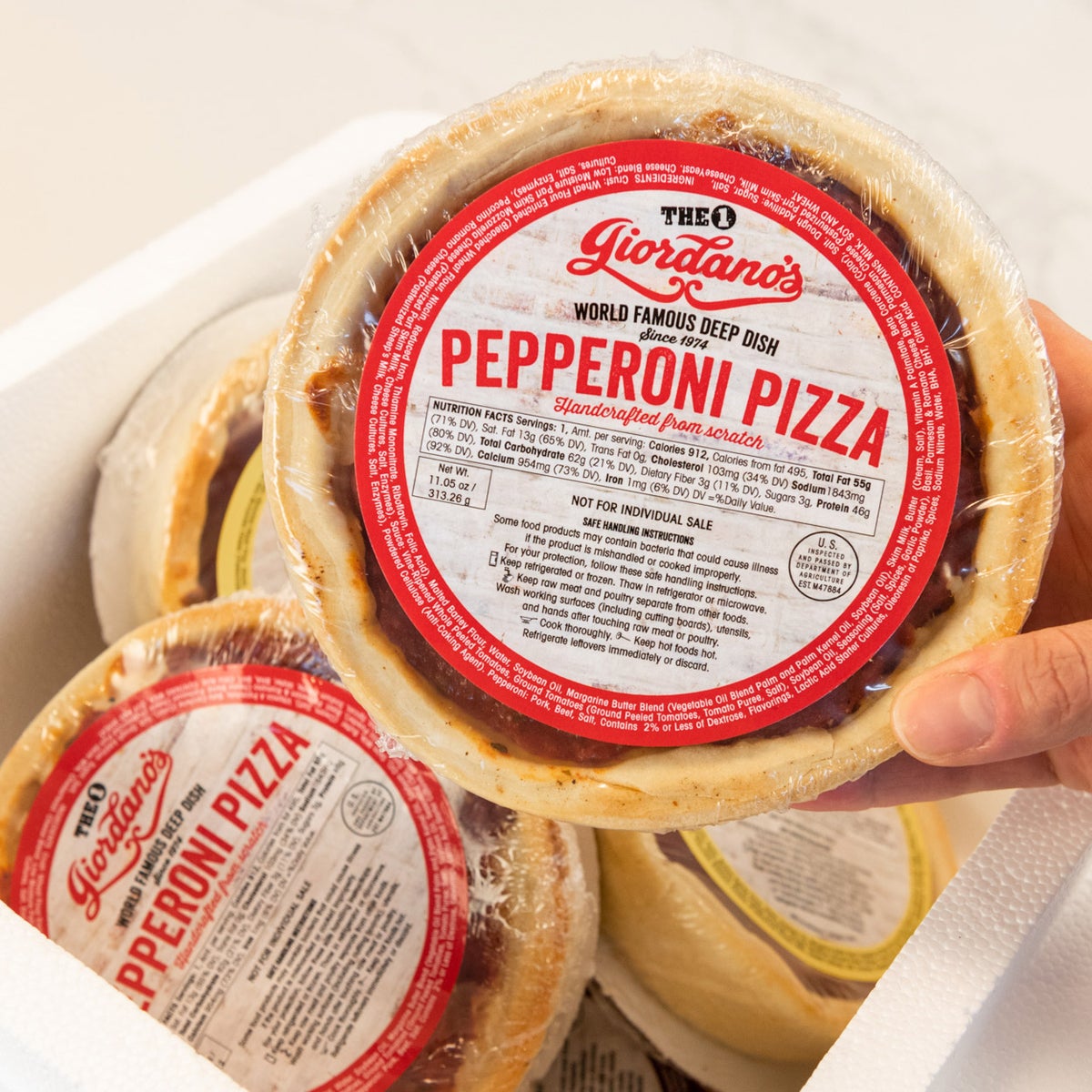 Giordano's variety pack pizza box front