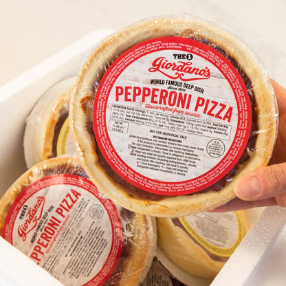 Giordano's variety pack pizza box front