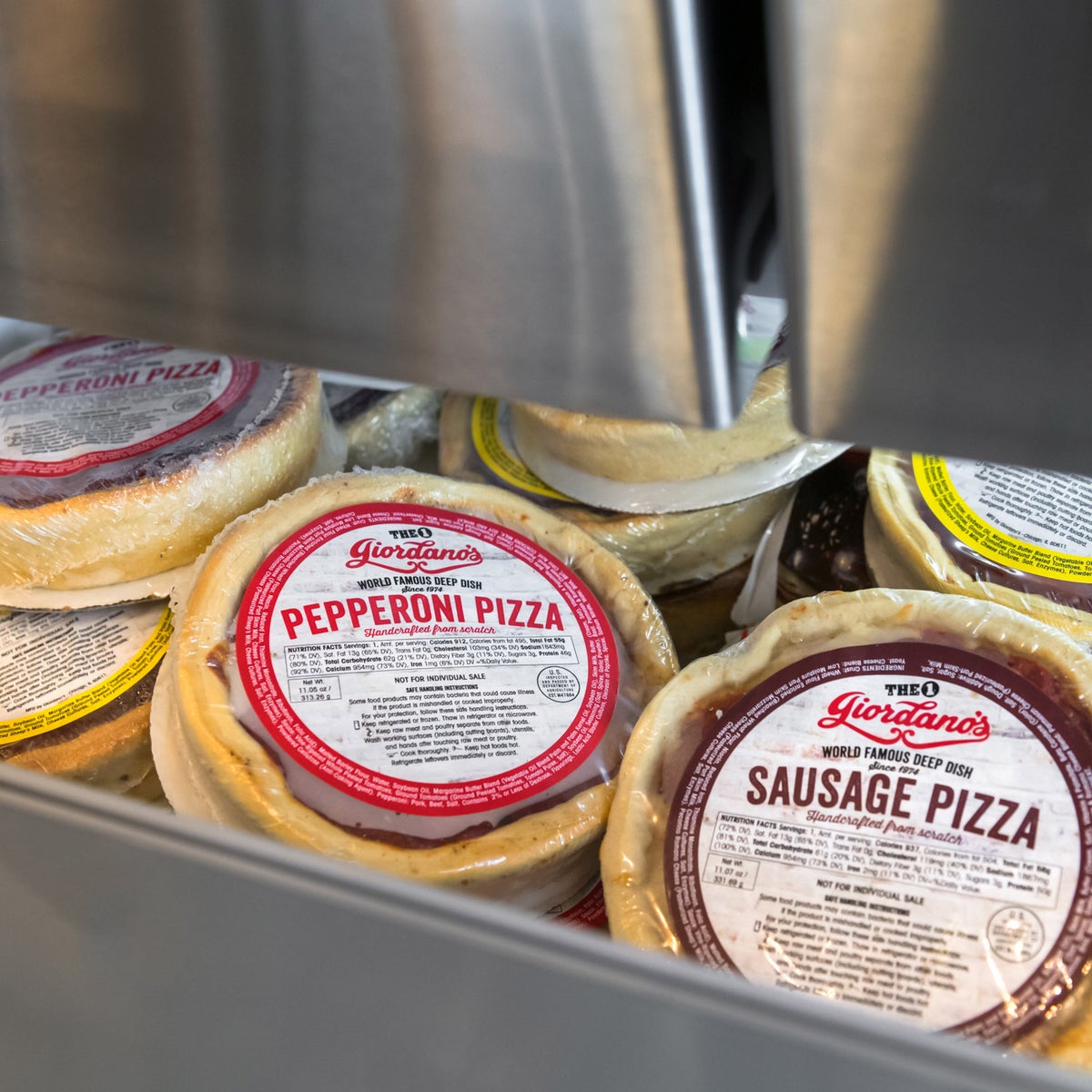 Giordano's Chicago style frozen pizza assortment